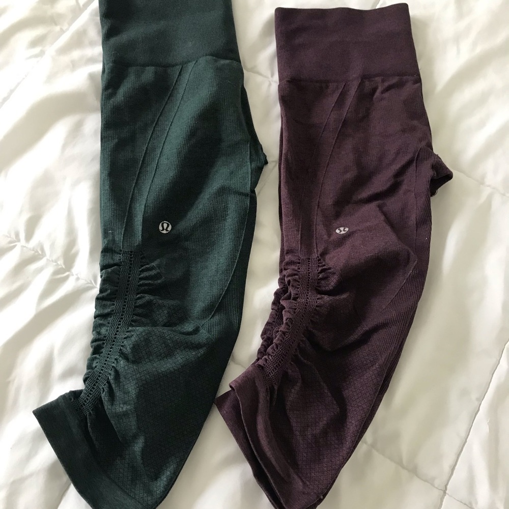 Lululemon In the Flow Crop II (2 pair)